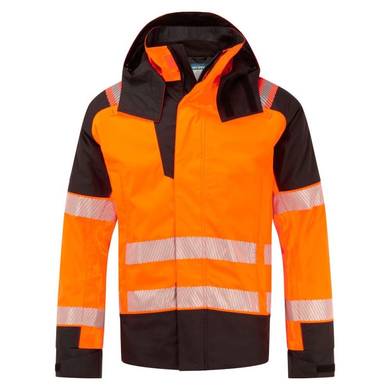 Jachetă de lucru Portwest FR606 Modaflame Rain Iarna, de înaltă vizibilitate