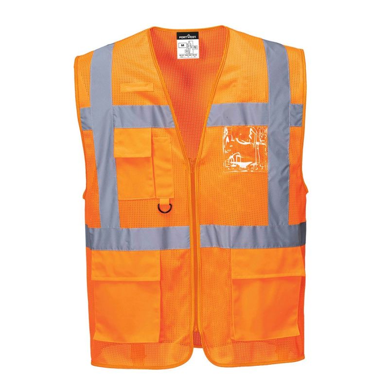 Vestă reflectorizantă Portwest C376 Athens Mesh Executive, de înaltă vizibilitate