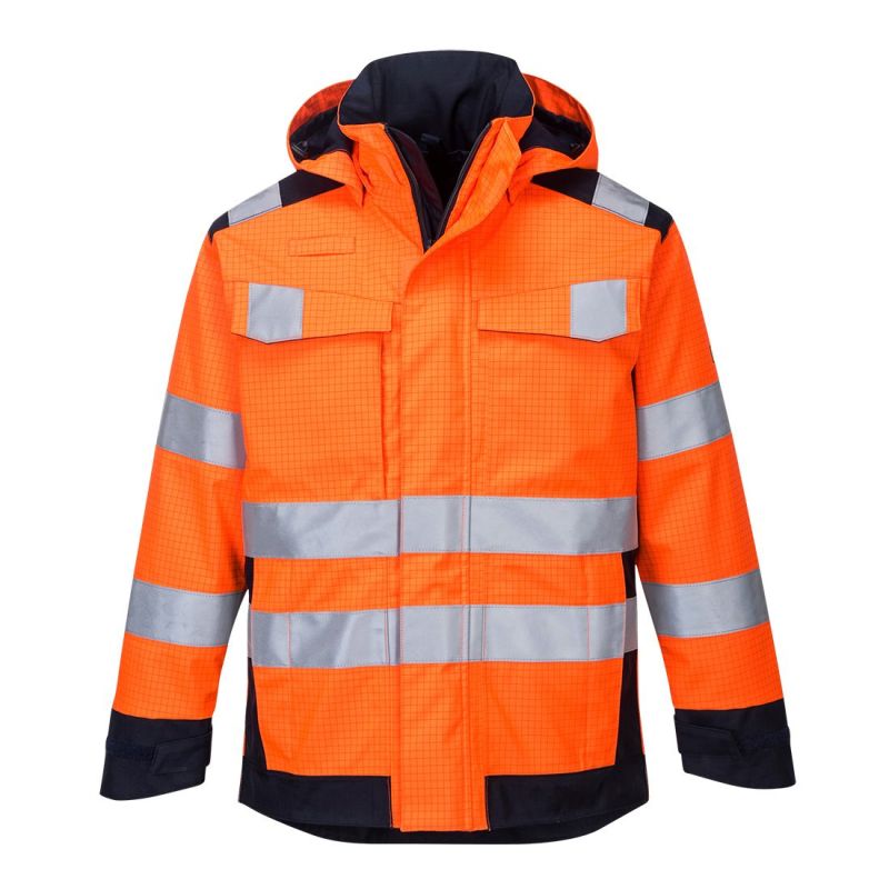 Jachetă de lucru Portwest MV70 Modaflame Rain Multi Norm, antistatice