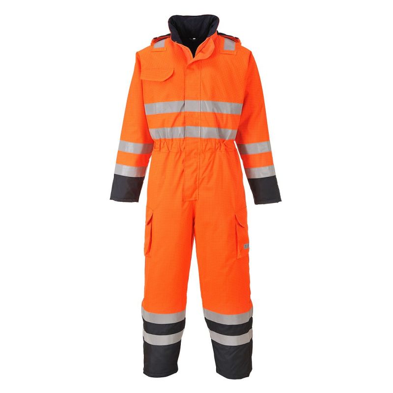 Imbracaminte de protecție Portwest S775 Combinezon Bizflame Rain Multi, de înaltă vizibilitate
