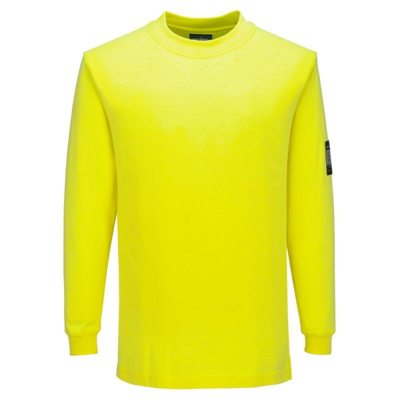 Tricou de lucru Portwest FR806 Modaflame Knit Long Sleeve, de înaltă vizibilitate