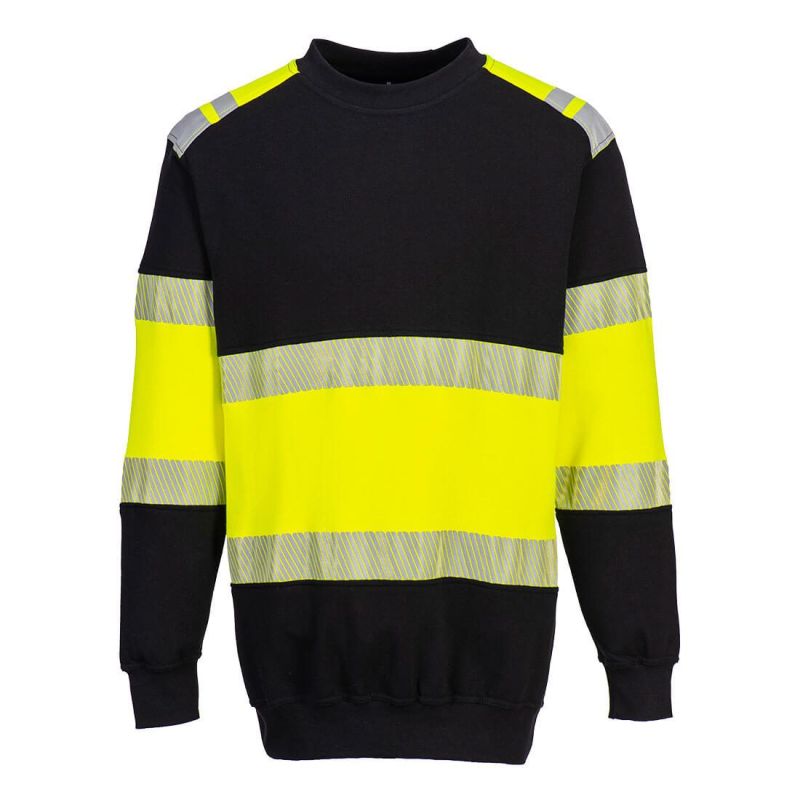 Tricou de lucru Portwest FR716 Modaflame Class Sweatshirt, de înaltă vizibilitate
