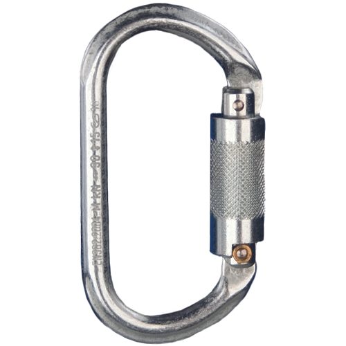 CARABINER STEEL oval twist lock