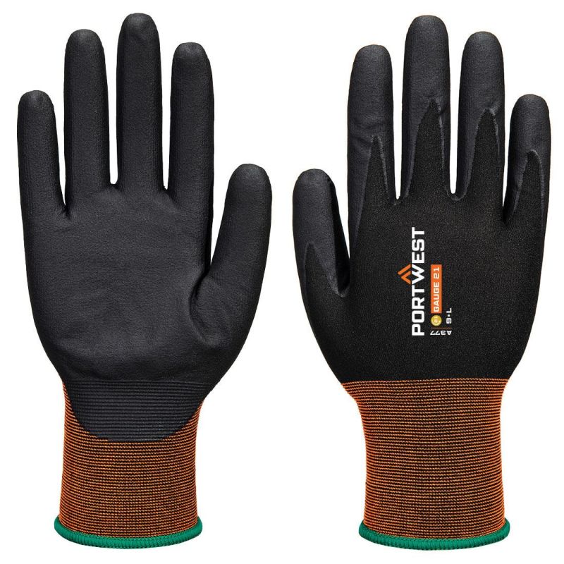 Mănuși de protecție Portwest A377 Grip Nitril Micro Foam, impregnate în nitril