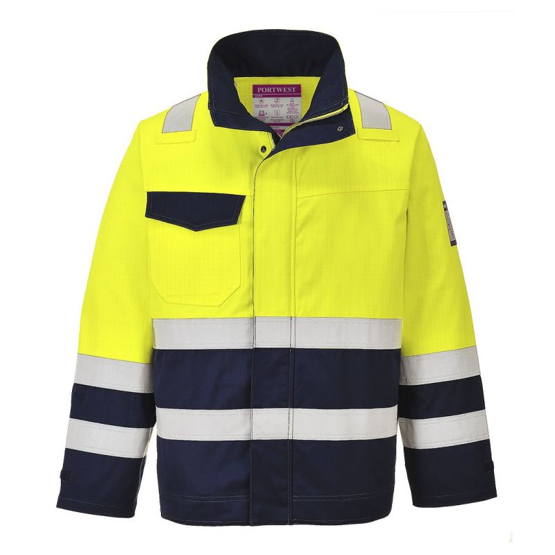 Jachetă de lucru Portwest MV25 Modaflame, de înaltă vizibilitate