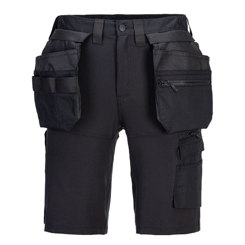 Pantaloni de lucru Portwest DX451 Scurți Holster, de înaltă vizibilitate