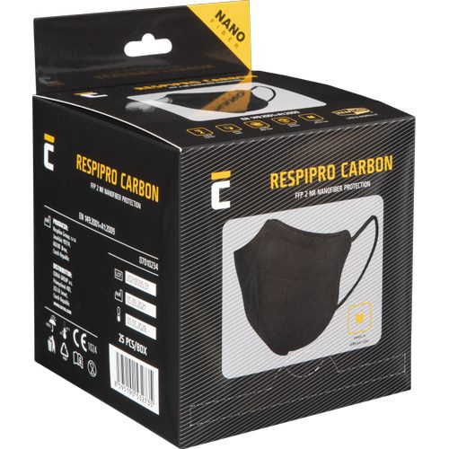 RespiPro Carbon FFP2 25pc respirator