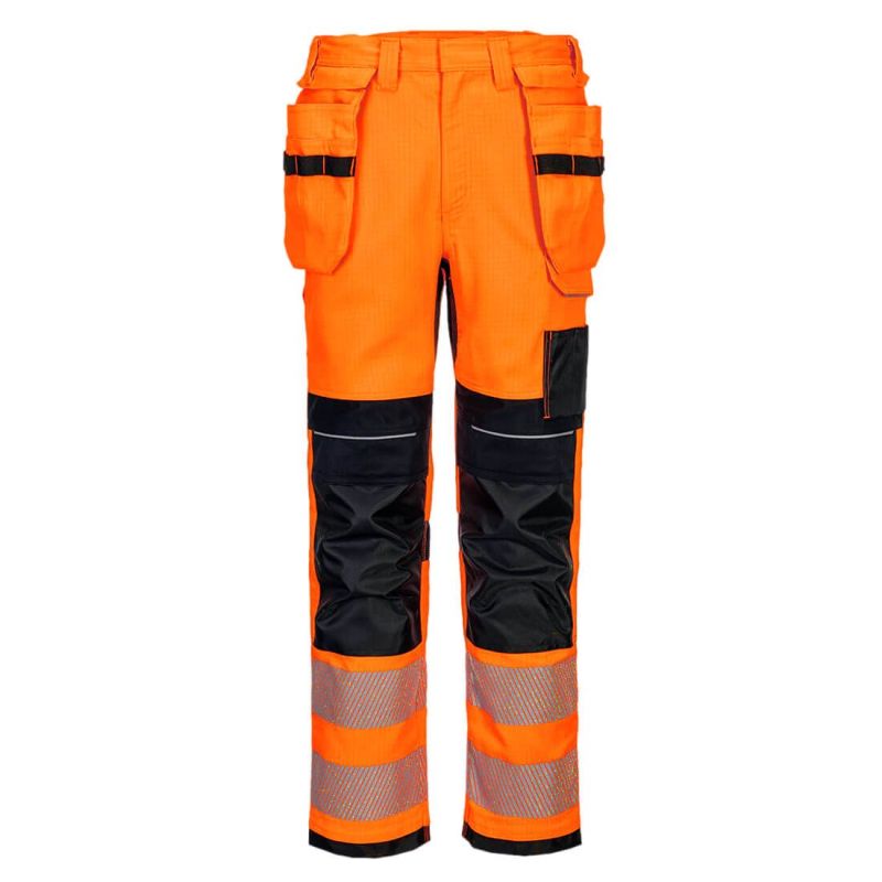 Pantaloni de lucru Portwest FR415 Modaflame Holster, de înaltă vizibilitate