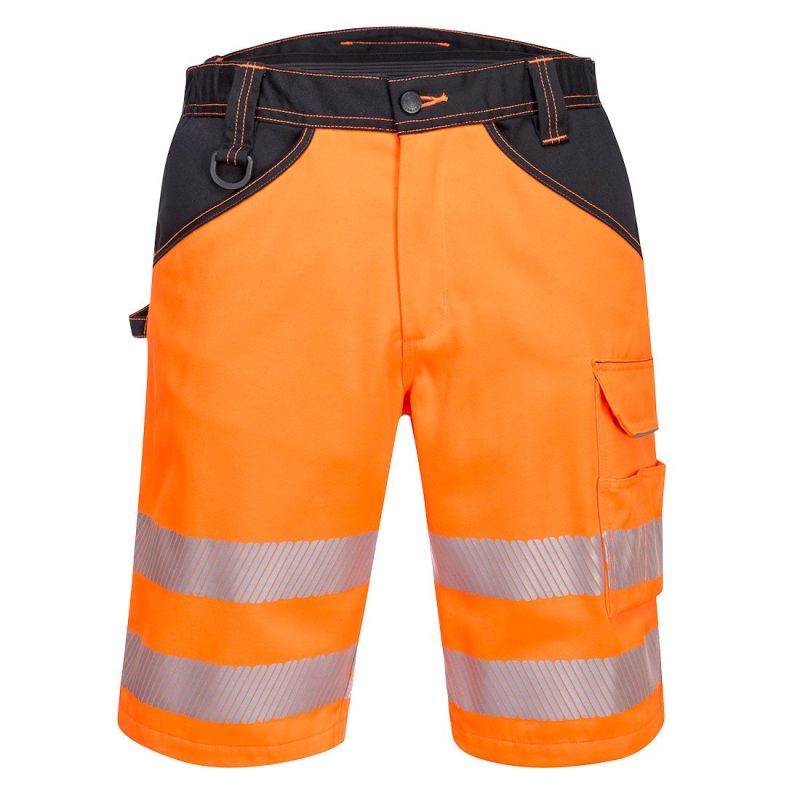 Pantaloni de lucru Portwest PW348 Scurți, de înaltă vizibilitate