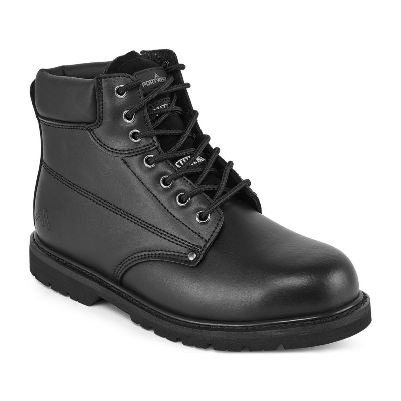 Cizme de protecție Portwest FW16 Cizmă Pana Gleznă Piele Steel Action, din piele