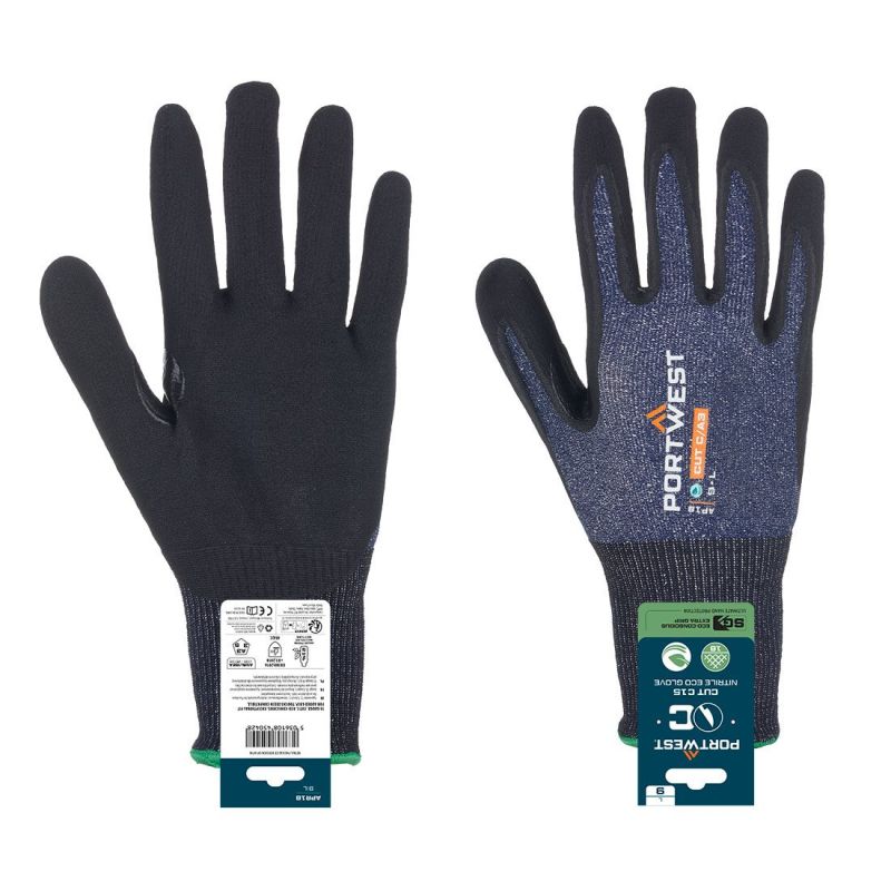 Protecția mâinilor Portwest APR18 Micro Foam Pachet, impregnate în nitril