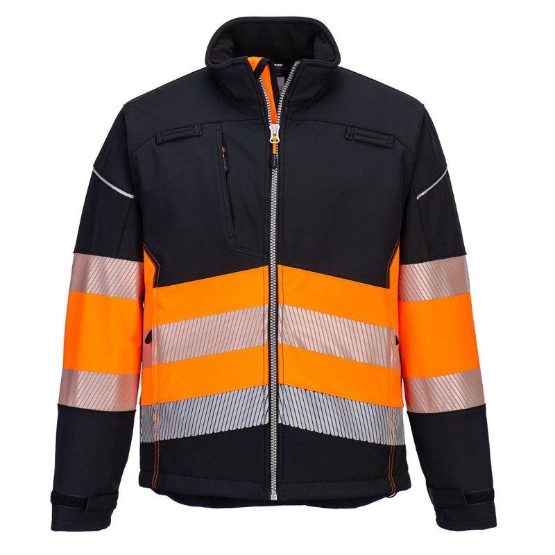 Jachetă de lucru Portwest PW375 Softshell Clasa, de înaltă vizibilitate