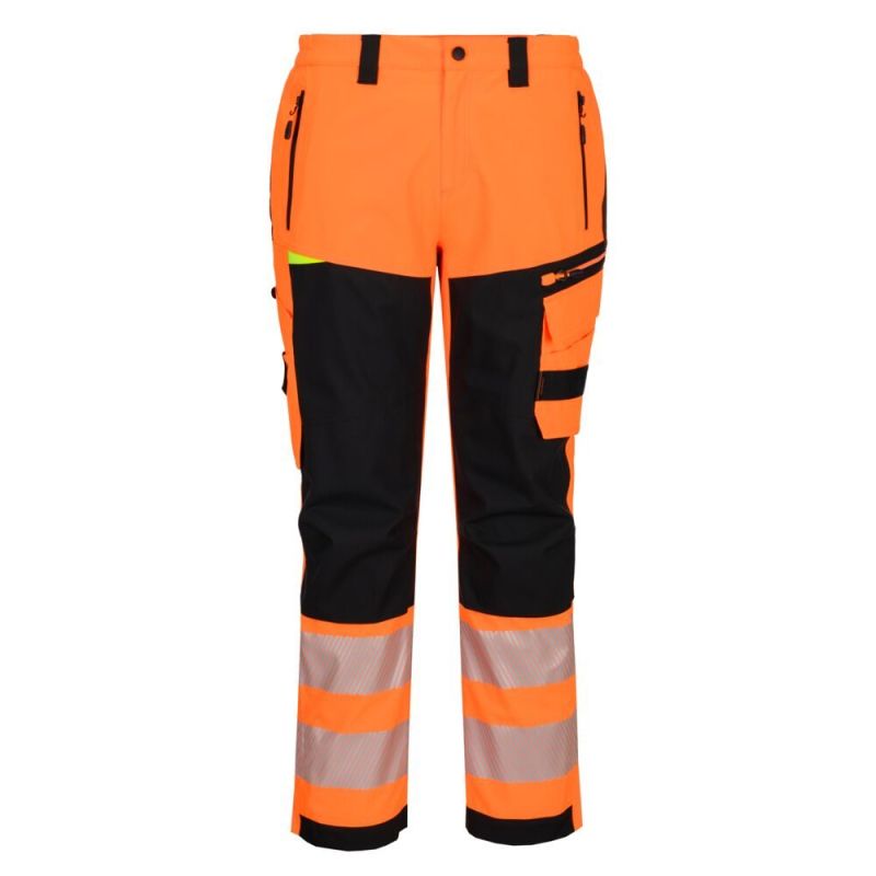 Pantaloni de lucru Portwest DX448, de înaltă vizibilitate