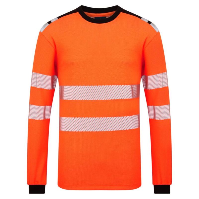 Tricou de lucru Portwest FR736 Modaflame Knit Long Sleeve, de înaltă vizibilitate