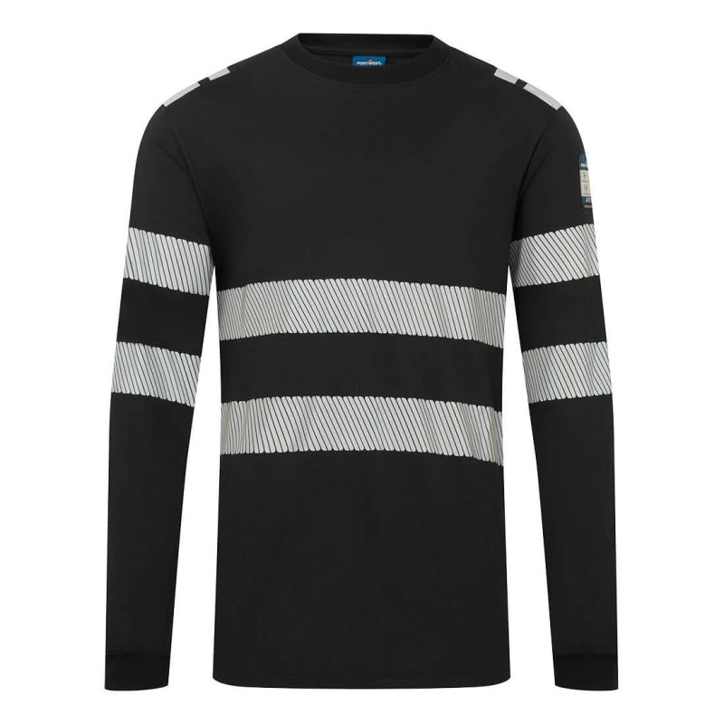 Tricou de lucru Portwest FR732 Modaflame Knit Long Sleeve, de înaltă vizibilitate
