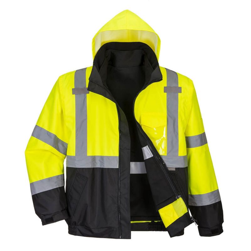 Jachetă de lucru Portwest S365 Premium Bomber, de înaltă vizibilitate