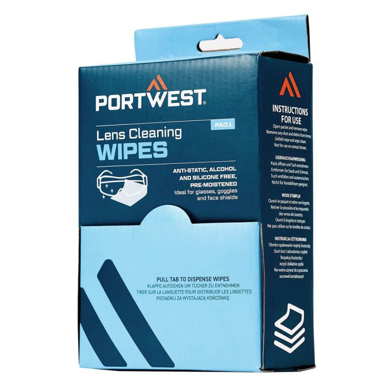 Protectia ochilor Portwest PA01 Servetele Pentru Curatarea Lentilelor