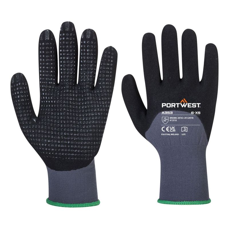 Mănuși de protecție Portwest A353 Dermiflex Ultra Plus, impregnate în nitril