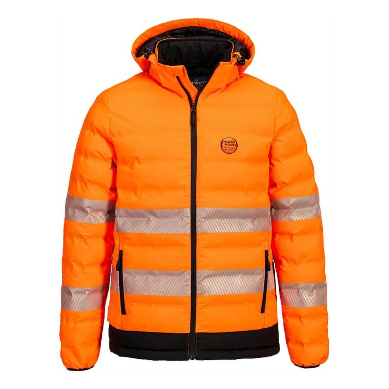 Jachetă de lucru Portwest S548 Ultrasonic Heated Tunnel, de înaltă vizibilitate