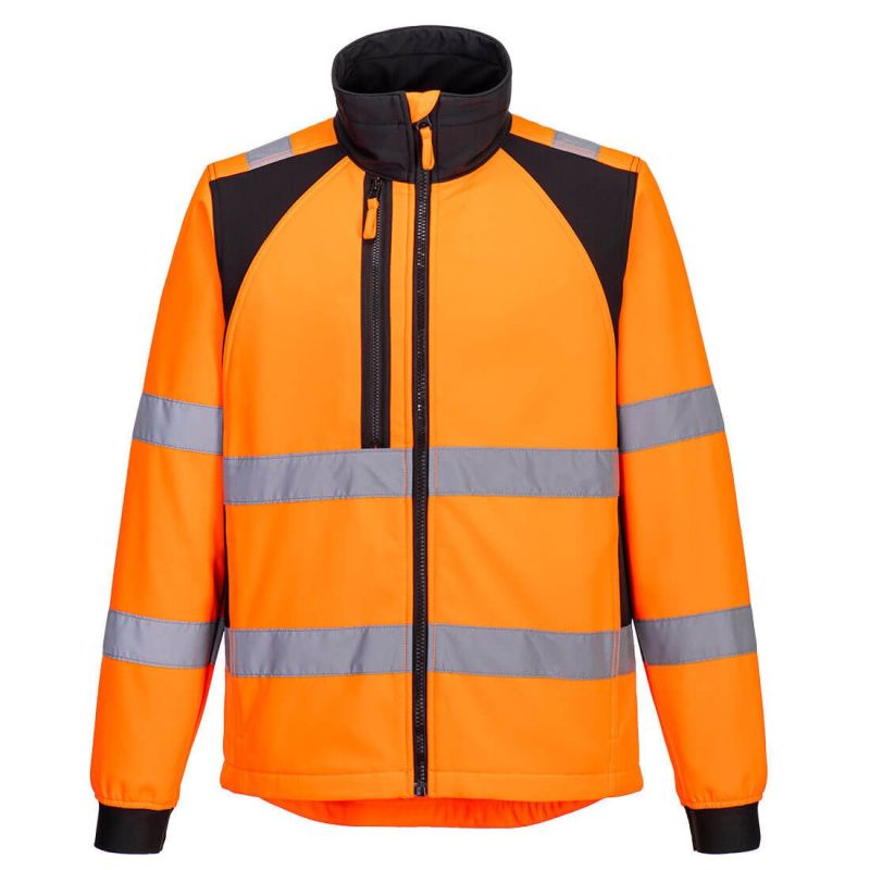 Jachetă de lucru Portwest CD875 Softshell, de înaltă vizibilitate