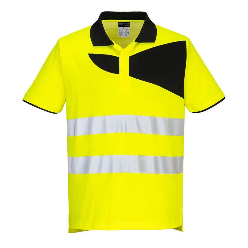 Tricou de lucru Portwest PW212 Polo Hivis, de înaltă vizibilitate