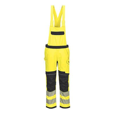 Pantaloni de lucru Portwest FR420 Pieptar Modaflame, de înaltă vizibilitate