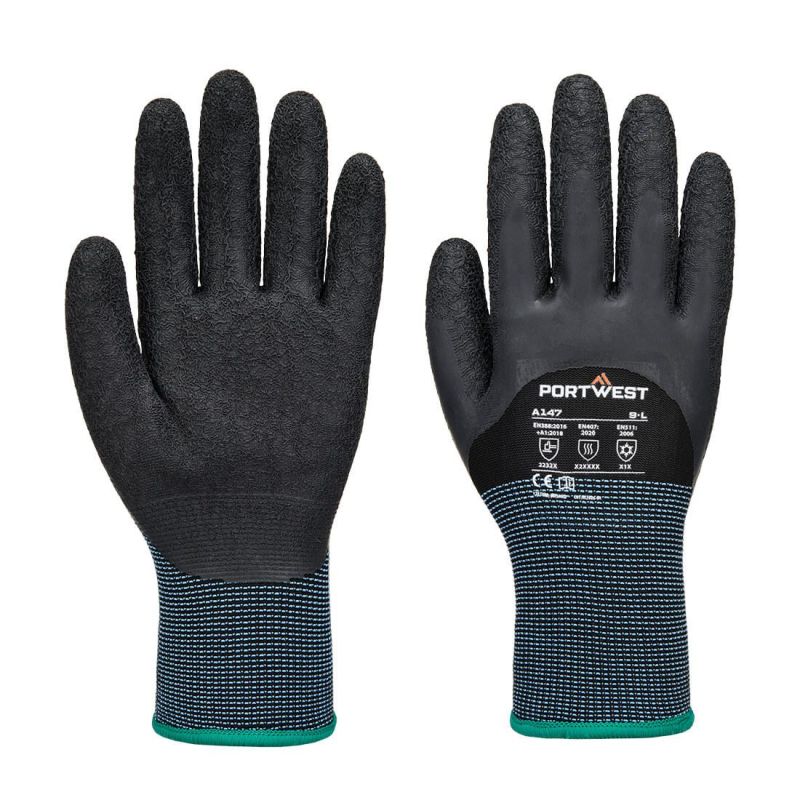Mănuși de protecție Portwest A147 Cold Latex Dipped, impregnate în latex