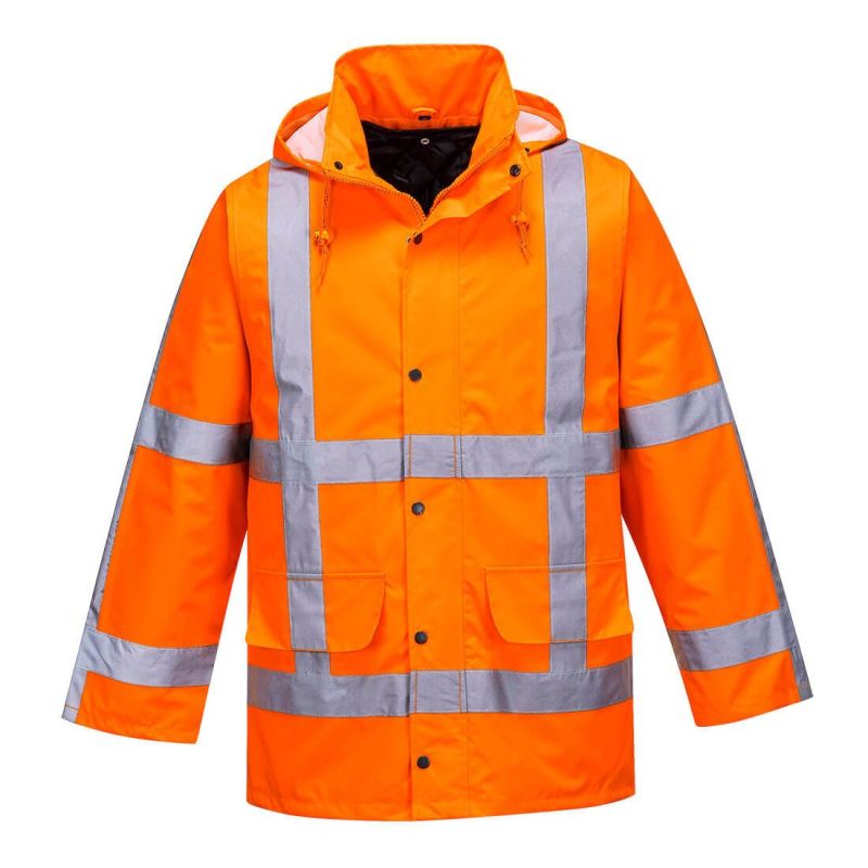 Jachetă de lucru Portwest R460 Iarnă Winter Traffic, 100% poliester, de înaltă vizibilitate