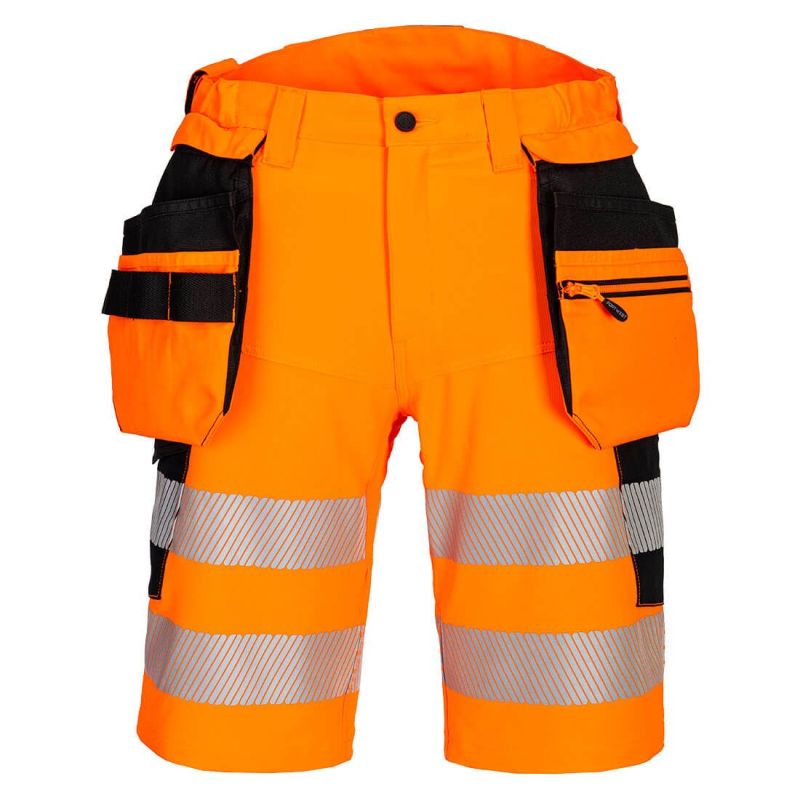 Pantaloni de lucru Portwest DX446 Scurți Holster, de înaltă vizibilitate