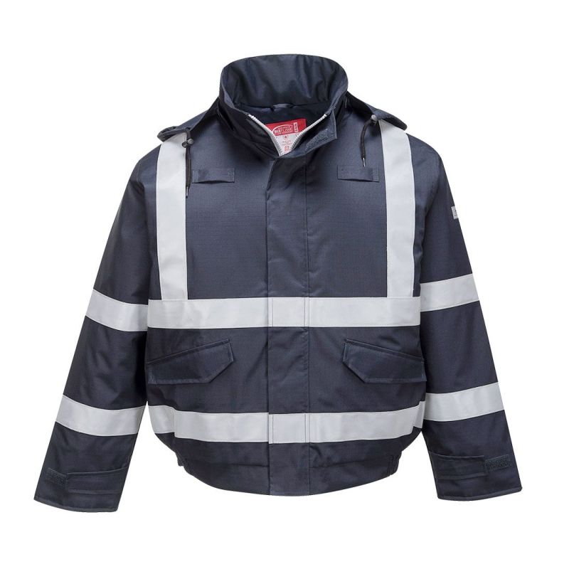 Jachetă de lucru Portwest S783 Bomber Biflame Rain Multi Protectionmultiprotection, impermeabile
