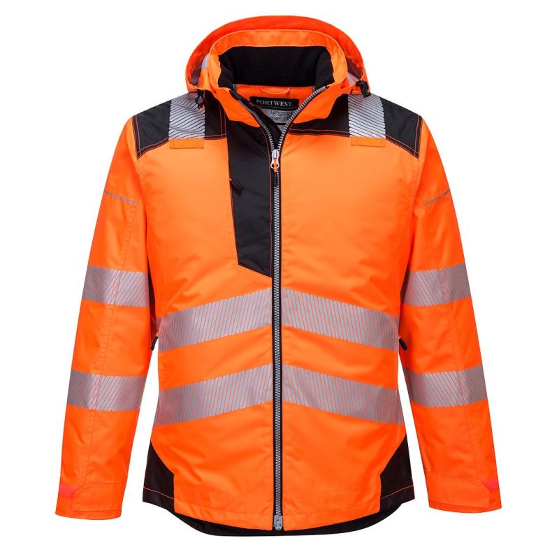 Jachetă de lucru Portwest T400 Iarna Hivis, impregnate în poliuretan