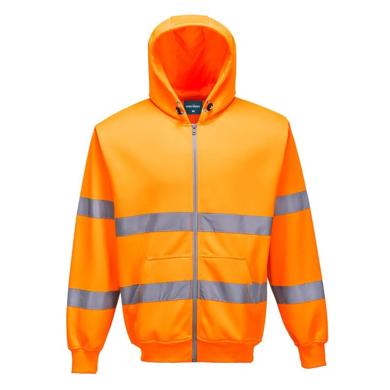 Jachetă de lucru Portwest B305 Hanorac Fermoar Frontal, de înaltă vizibilitate