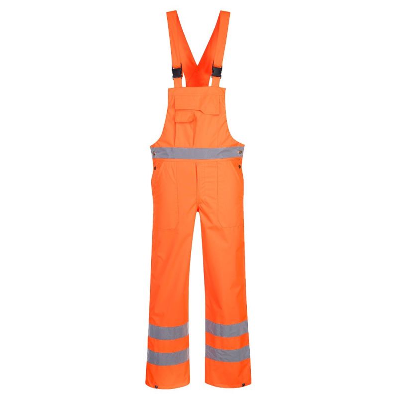 Pantaloni de lucru Portwest S388 Pieptar Necaptusiti, de înaltă vizibilitate