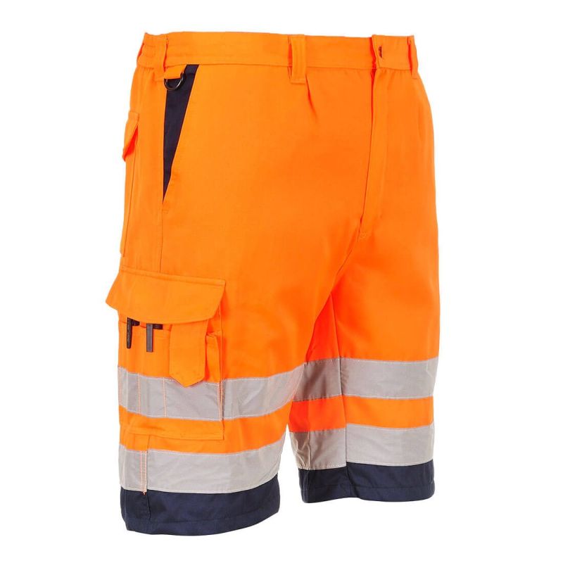 Pantaloni de lucru Portwest L043 Scurți Lightweight Polycotton, de înaltă vizibilitate