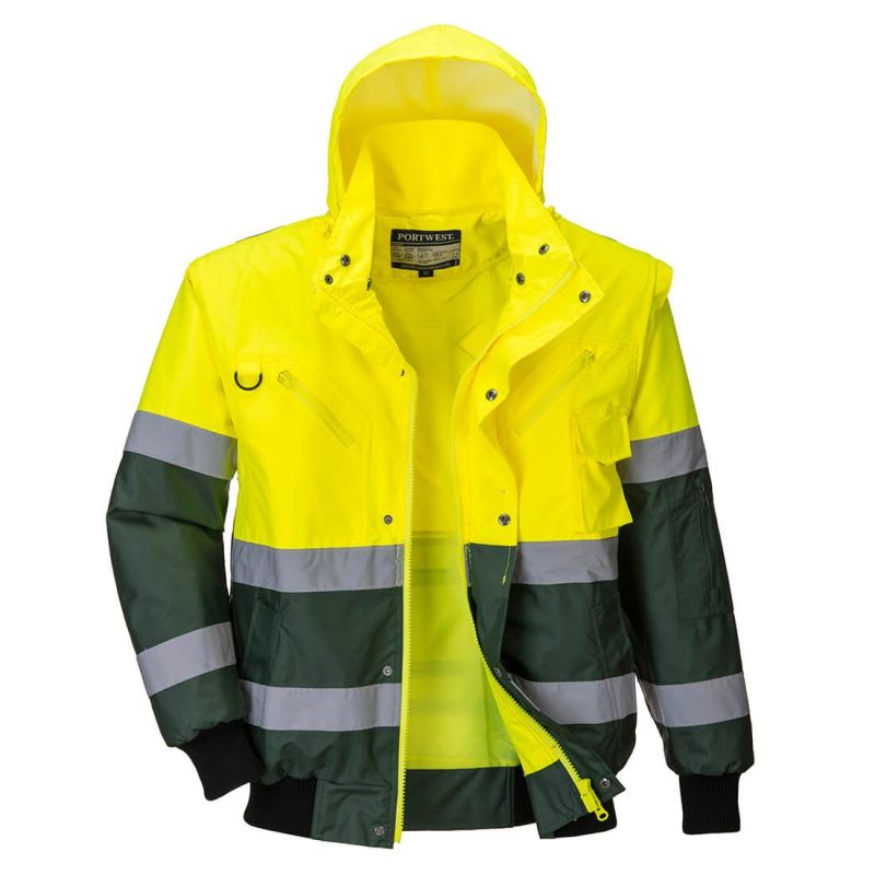 Jachetă de lucru Portwest C565 Bomber, de înaltă vizibilitate