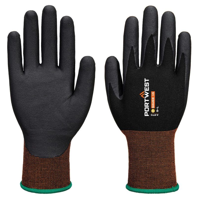 Mănuși de protecție Portwest A370 Grip Nitril Micro Foam, impregnate în nitril