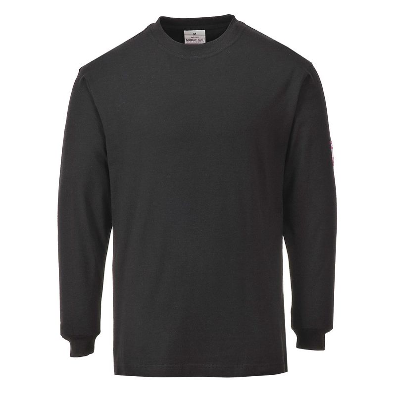 Tricou de lucru Portwest FR11 Modaflame Anti Static Maneca Lunga, de înaltă vizibilitate