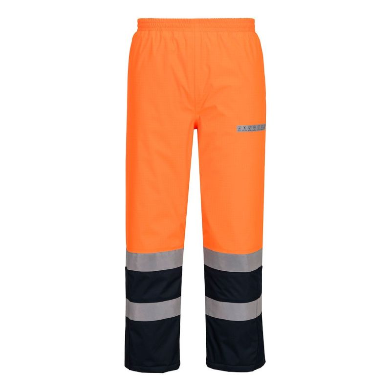 Pantaloni de lucru Portwest FR434 Iarnă Bizflame Rain Multi Norm, de înaltă vizibilitate