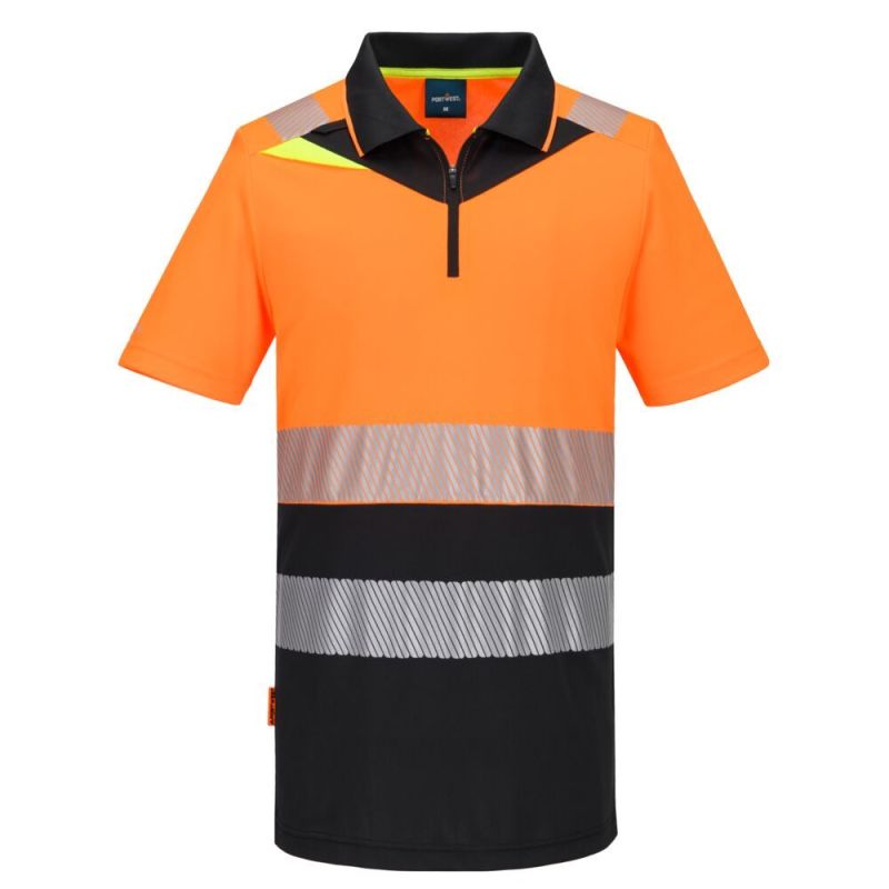 Tricou de lucru Portwest DX435 Polo, de înaltă vizibilitate