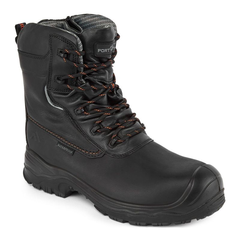 Bocanci de protecție Portwest FD02 Traction Inch Compositelite, din piele