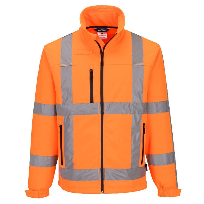 Jachetă de lucru Portwest R462 Softshell Hivis, de înaltă vizibilitate
