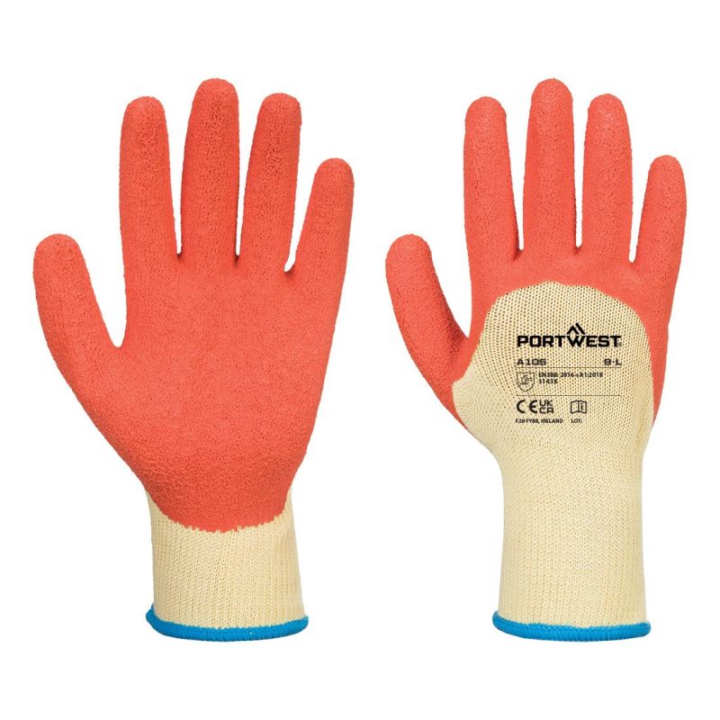 Mănuși de protecție Portwest A105 Grip Xtra, impregnate în latex