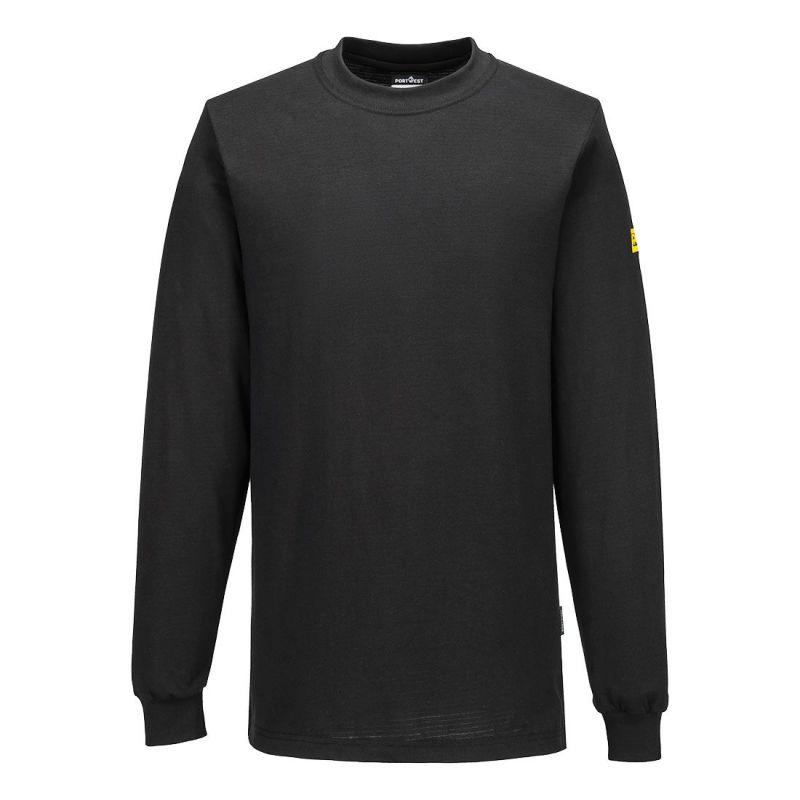 Tricou de lucru Portwest AS22 Anti Static Mânecă Lungă, antistatice