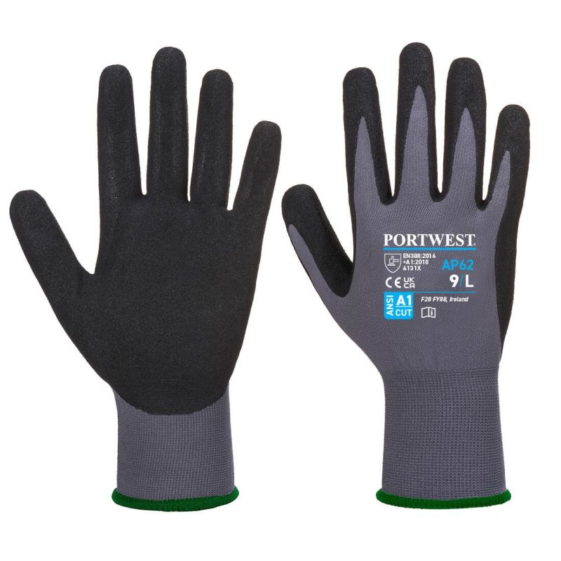 Mănuși de protecție Portwest AP62 Dermiflex Aqua, impregnate în nitril