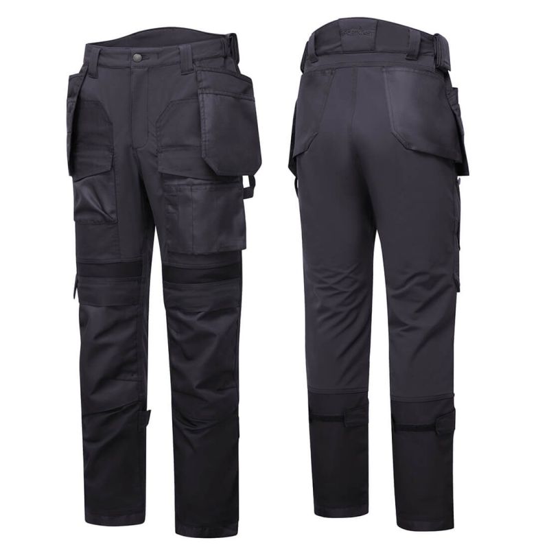 Pantaloni de lucru Portwest DX423 Floor Layers, de înaltă vizibilitate