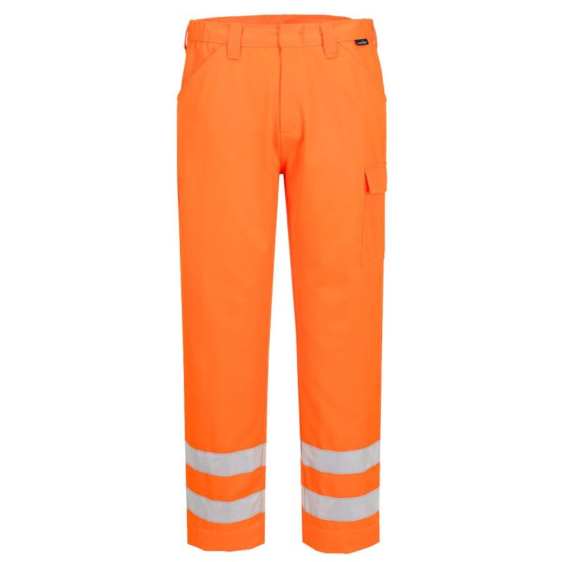 Pantaloni de lucru Portwest EST46 Essential Combat, de înaltă vizibilitate