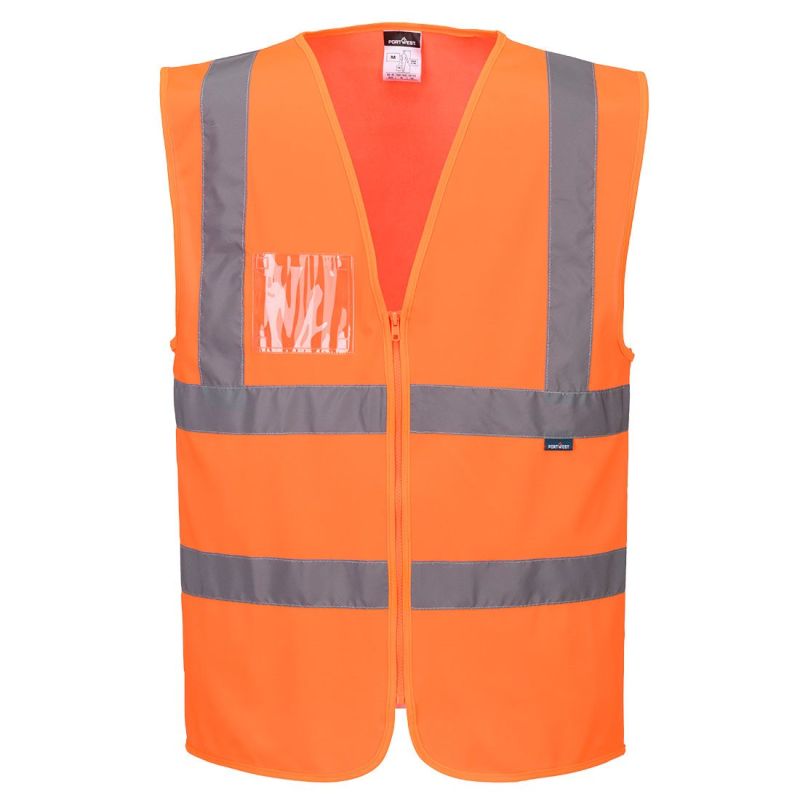 Vestă reflectorizantă Portwest C371 Zipped Band Brace, de înaltă vizibilitate