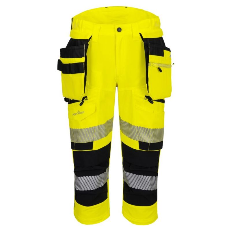 Pantaloni de lucru Portwest DX402 Pirat, de înaltă vizibilitate
