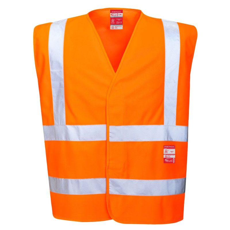 Vestă reflectorizantă Portwest FR75 Hivis Ignifuga, de înaltă vizibilitate