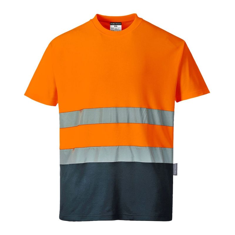 Tricou de lucru Portwest S173 Bicolor Bumbac Confort, respirabile